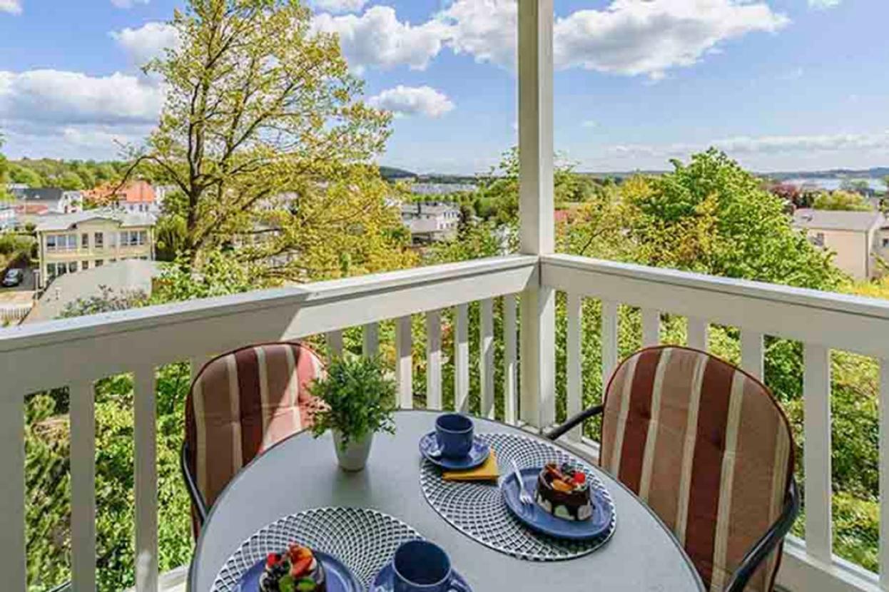 Blick vom Balkon