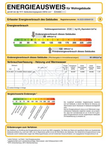 Flächen nach Wohneinheiten