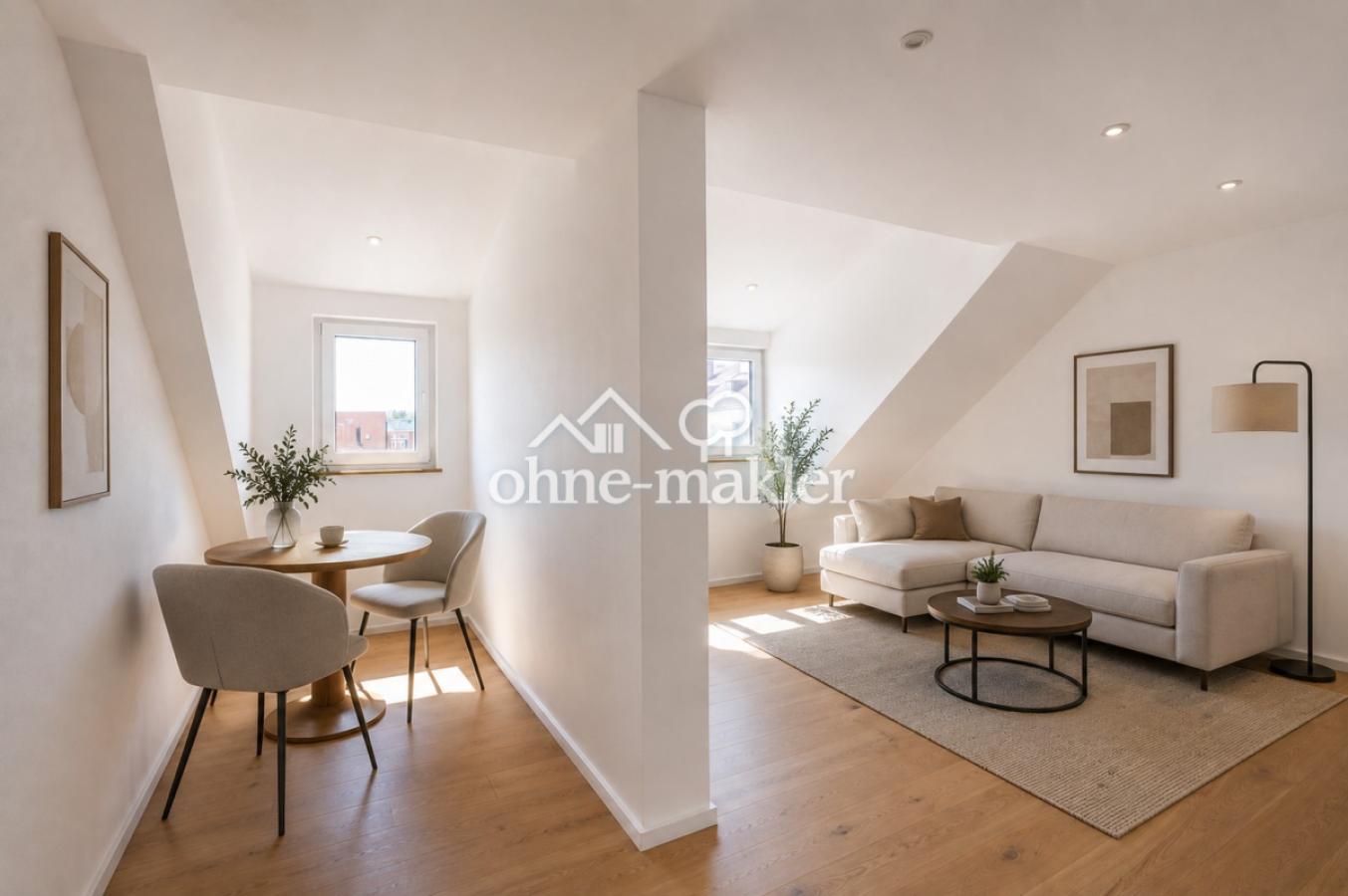 Wohnzimmer möbliert