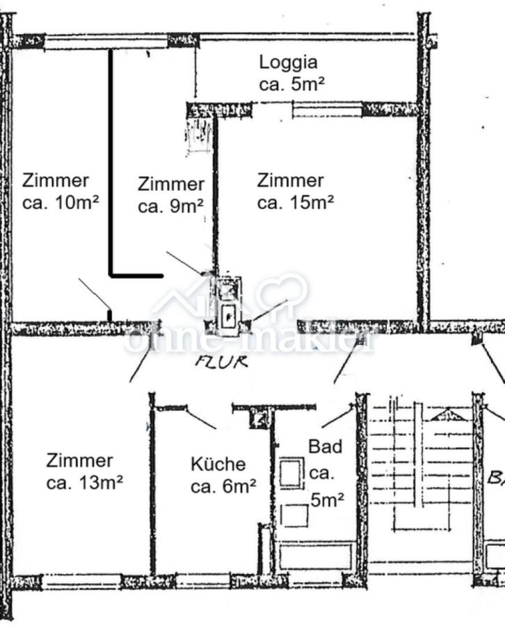 aktuelle Grundriss 4 Zi.