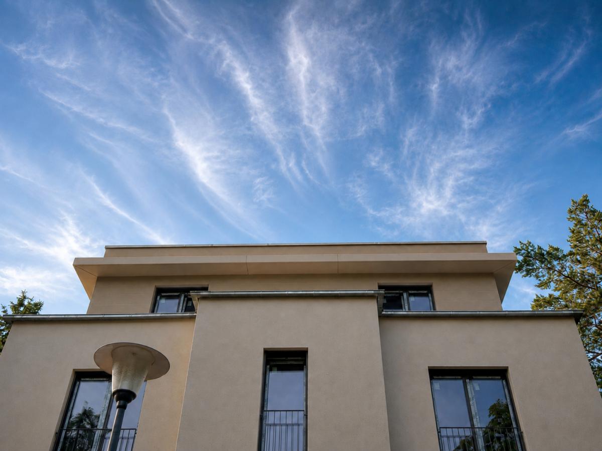 Blick zur Wohnung
