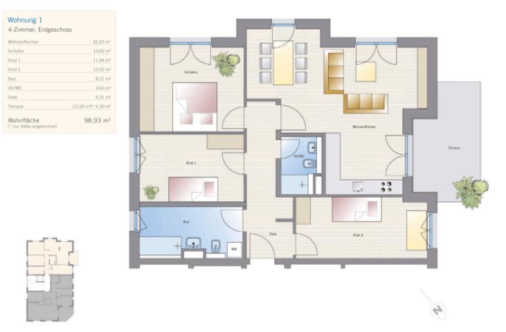 Grundriss WE01