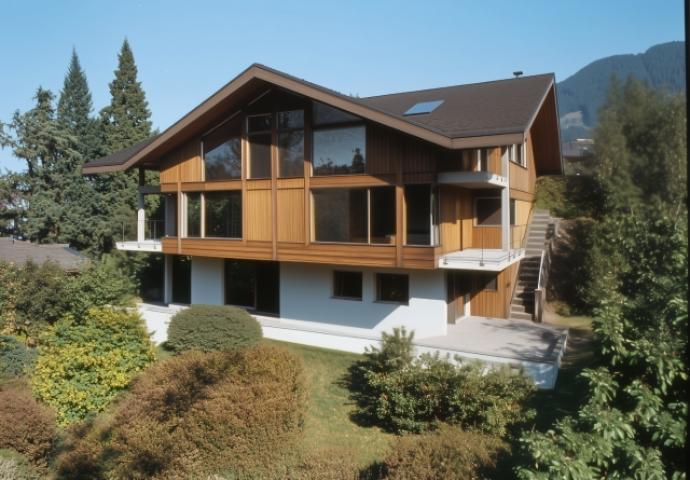 Rendering Außenansicht genehmigter Quergiebel