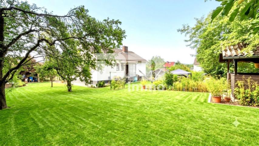 Großer Gartenbereich KI optimiert