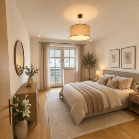 Schlafzimmer visualisiert