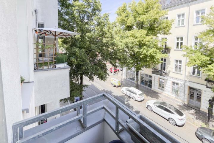 Blick vom Balkon