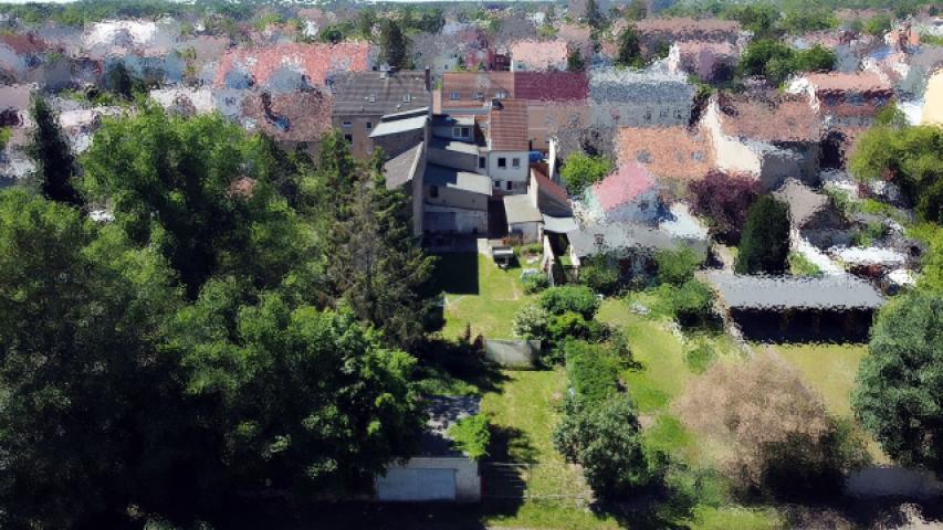 Haus von hinten