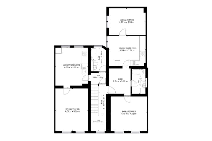 Grundriss 1 Etage