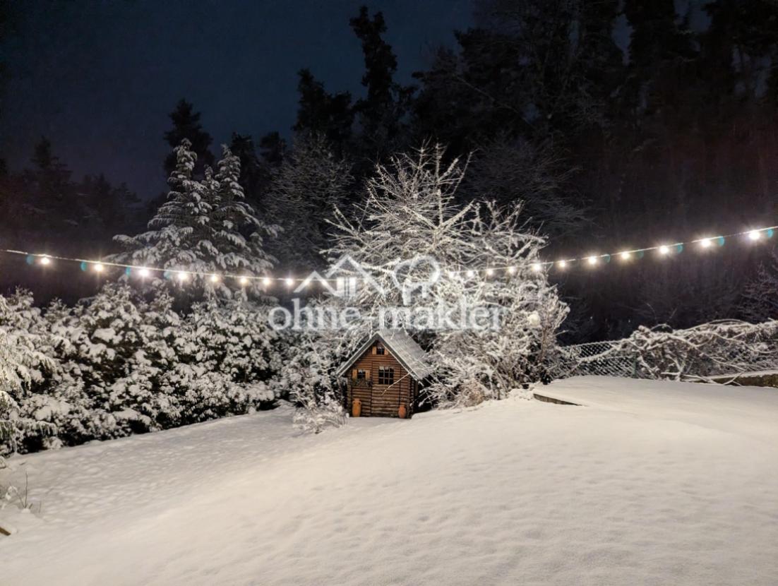 Garten im Schnee