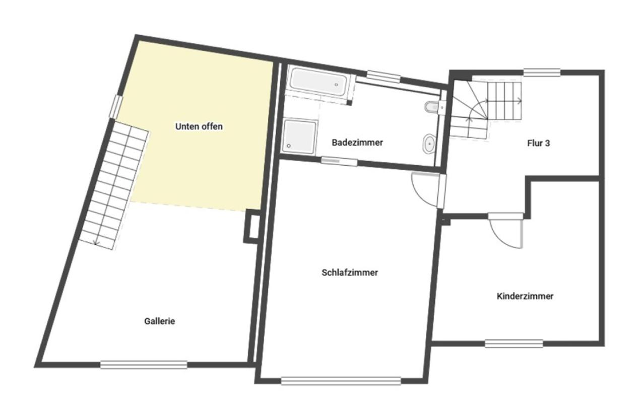 Grundriss Skizze 1.OG