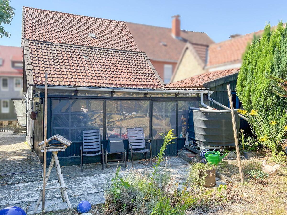 Überdachte Terrasse