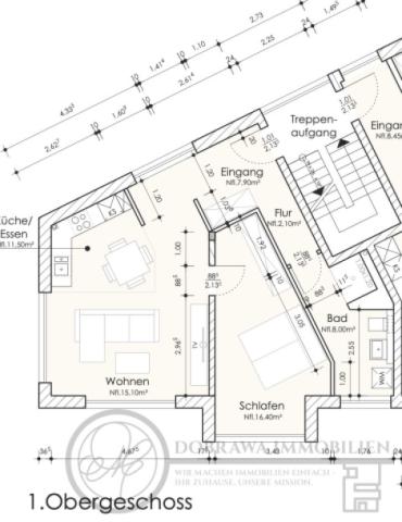 Grundriss 2-Zimmer-Wohnung