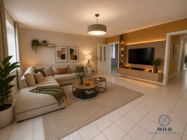 Mansarden-Wohnzimmer - KI-Info
