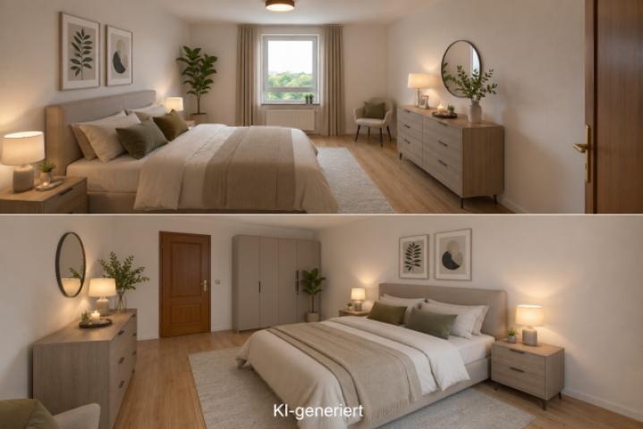 Schlafzimmer KI-generiert