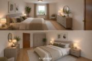 Schlafzimmer KI-generiert