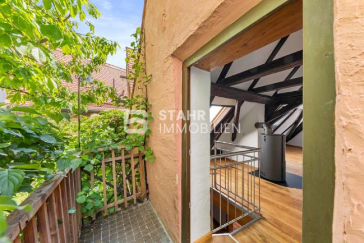 Blick vom Balkon