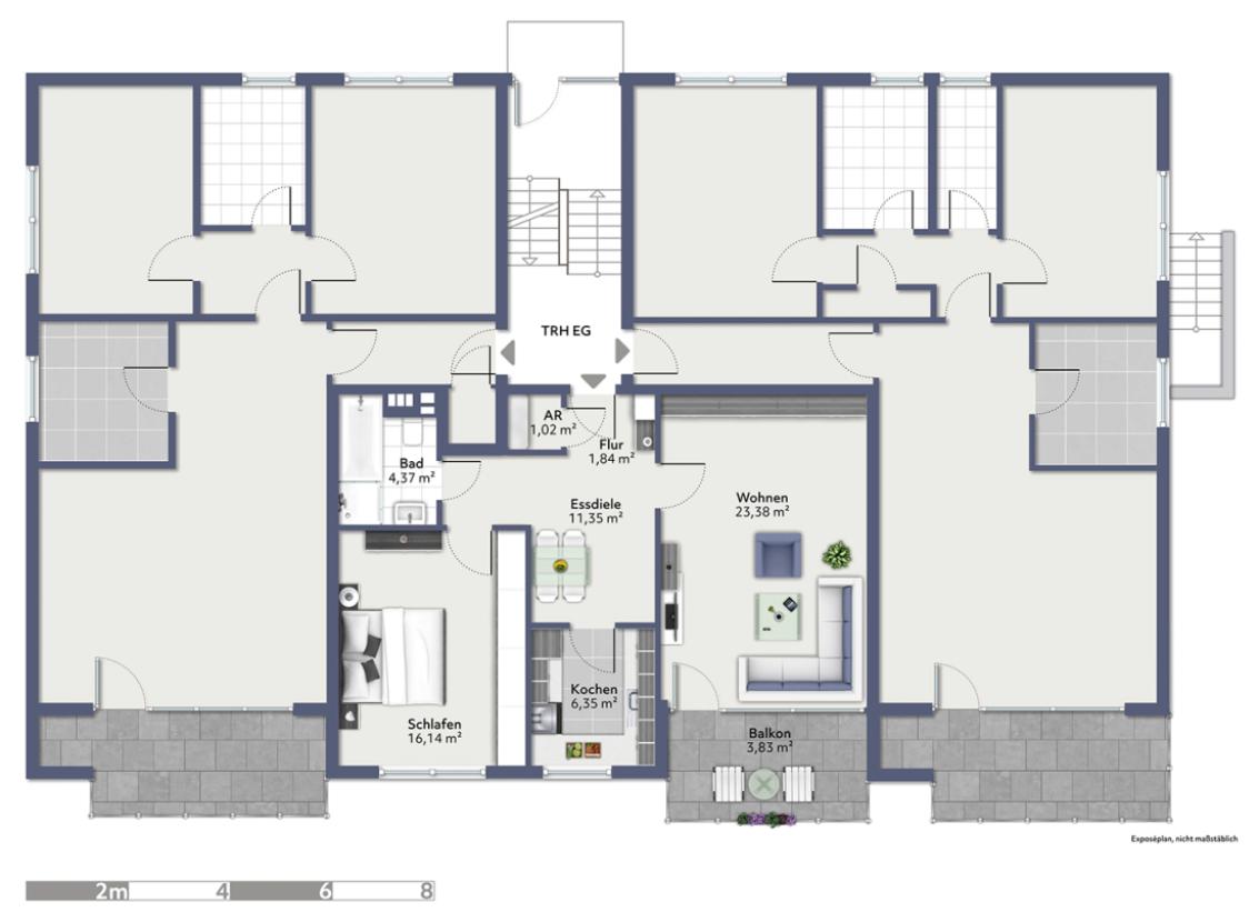 Grundrissskizze HP/EG