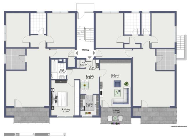 Grundrissskizze HP/EG