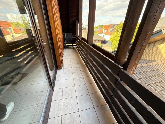 Langer Balkon mit Aussicht