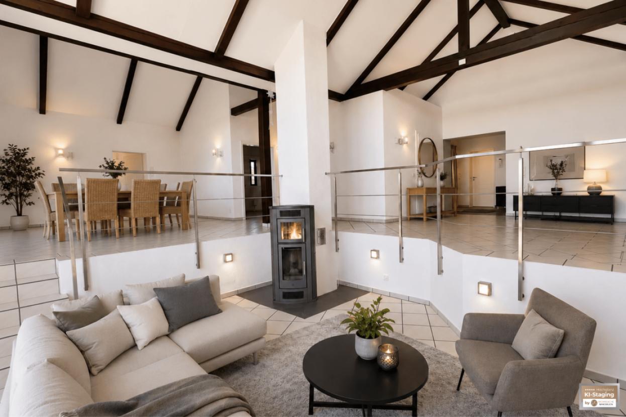 Wohnzimmer Kaminecke