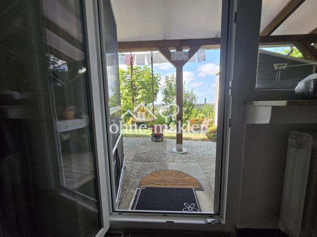 Waschraum Ausgang zum Garten