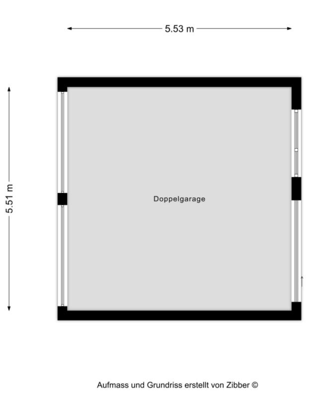 Grundriss Doppelgarage