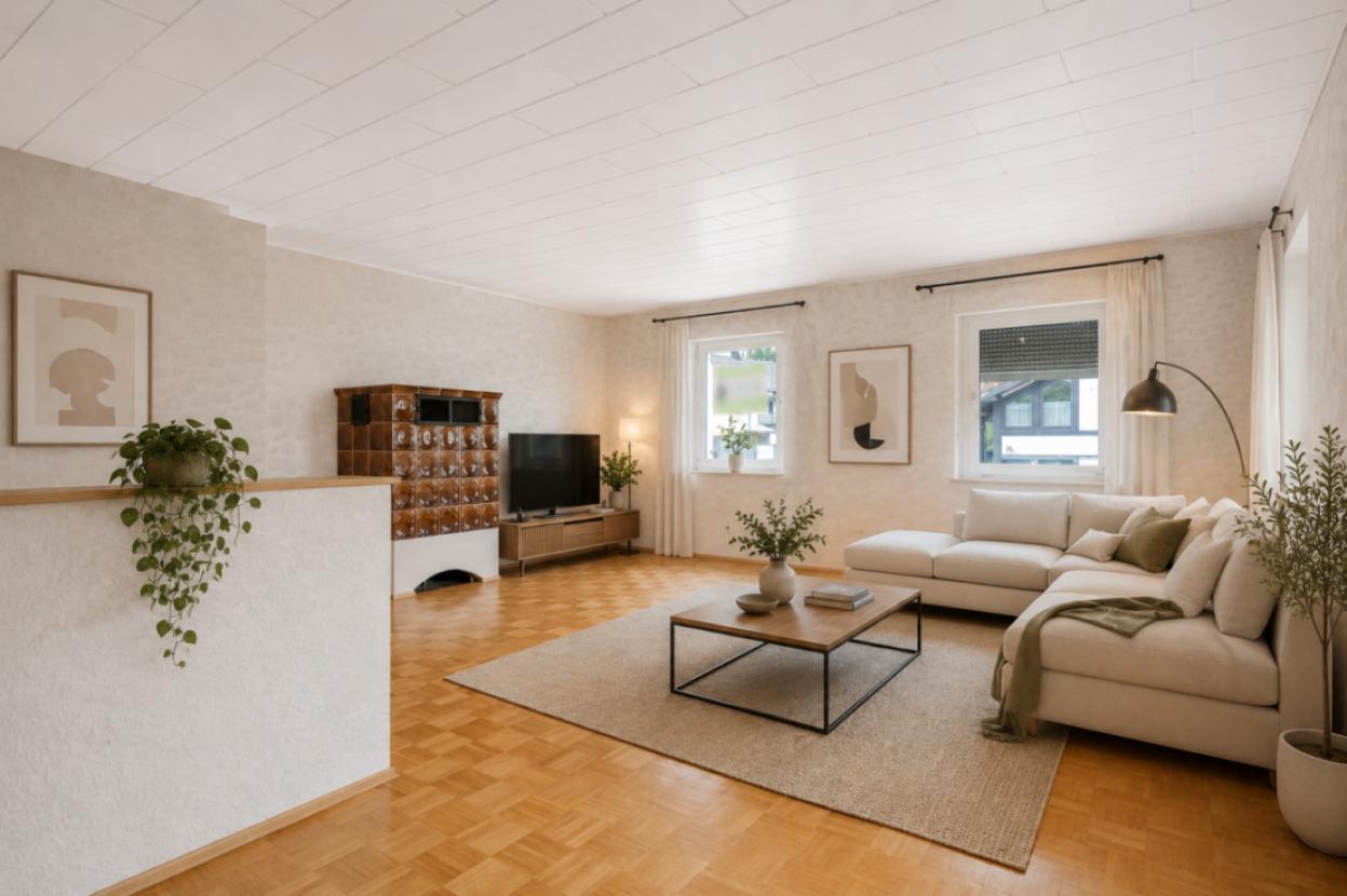 Visualisierung Wohnzimmer EG nach Renovierung