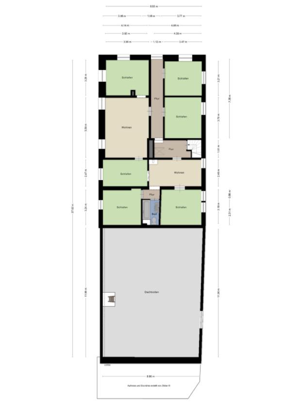 Grundriss Obergeschoss