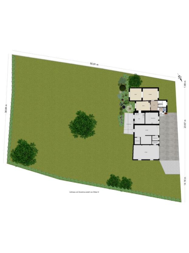 Grundriss Lageplan Grundstück
