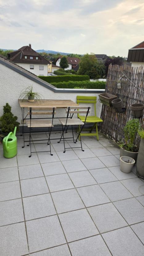 Dachterrasse mit Ausblick auf den Köppel