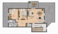 Grundriss Dachgeschosswohnung