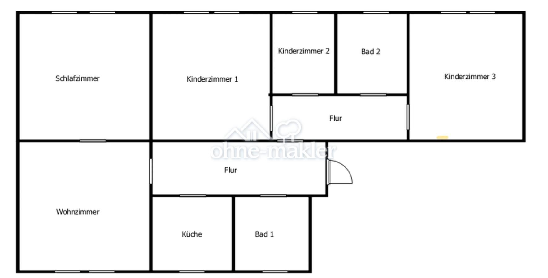 Grundriss 5 Zimmer Wohnung