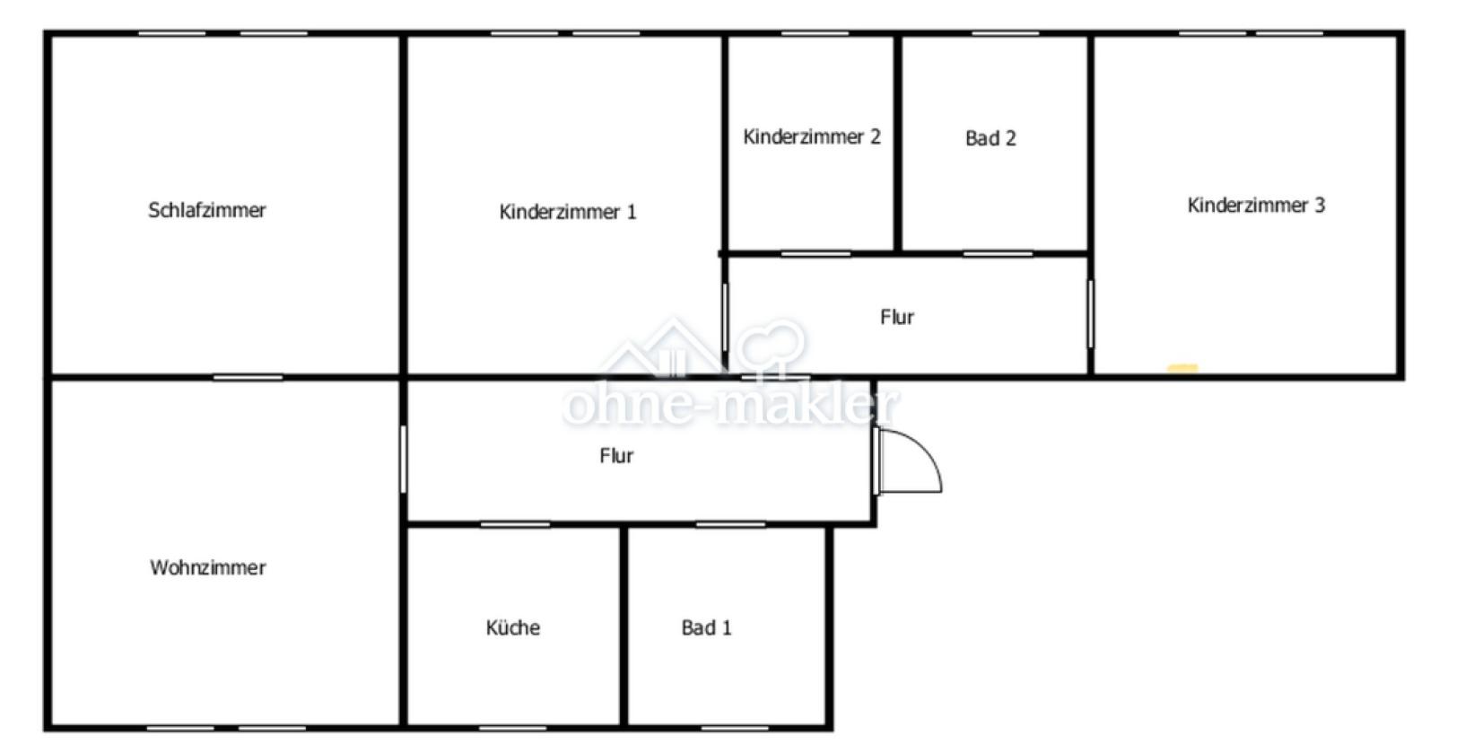 Grundriss 5 Zimmer Wohnung