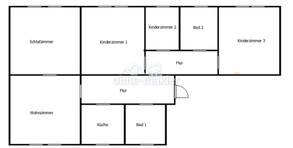 Grundriss 5 Zimmer Wohnung