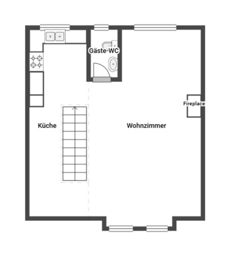 Grundriss Skizze 1.OG