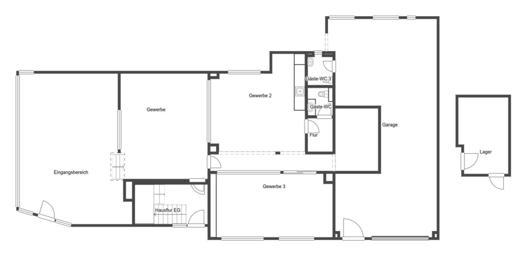 Grundriss Skizze EG