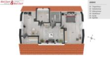 Grundriss DG mit 2 Dachgauben