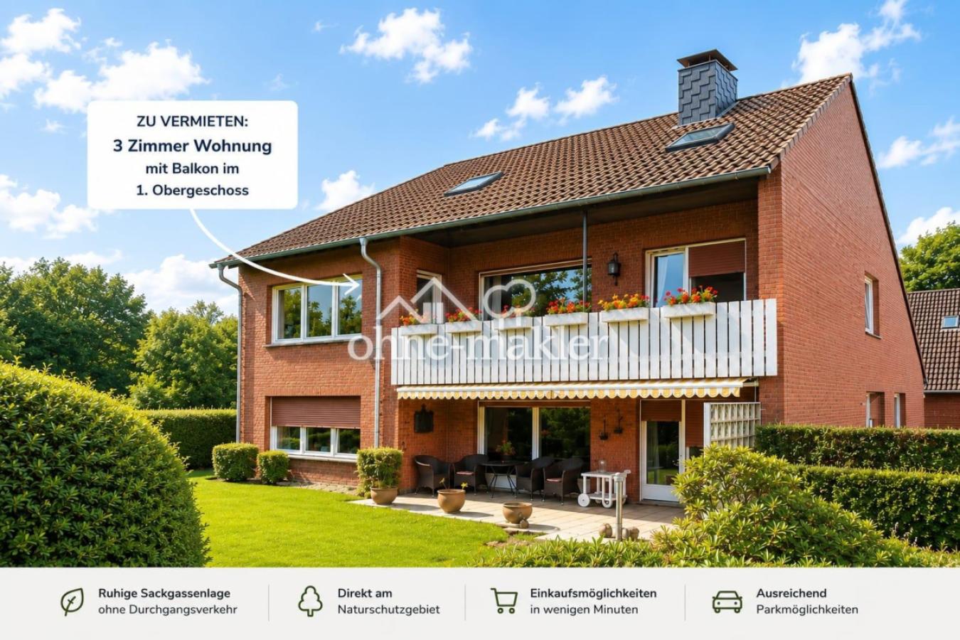 Hausansicht Balkon 1. OG