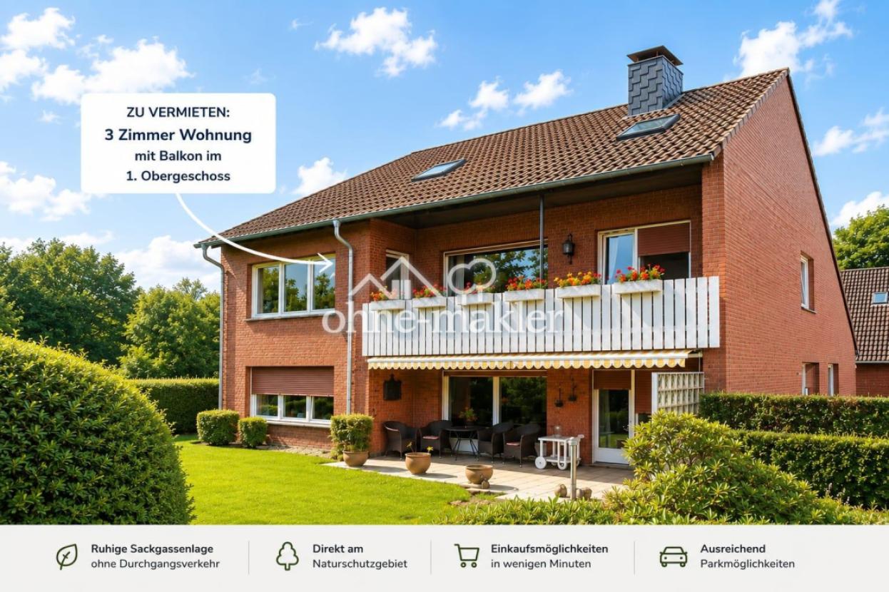 Hausansicht Balkon 1. OG