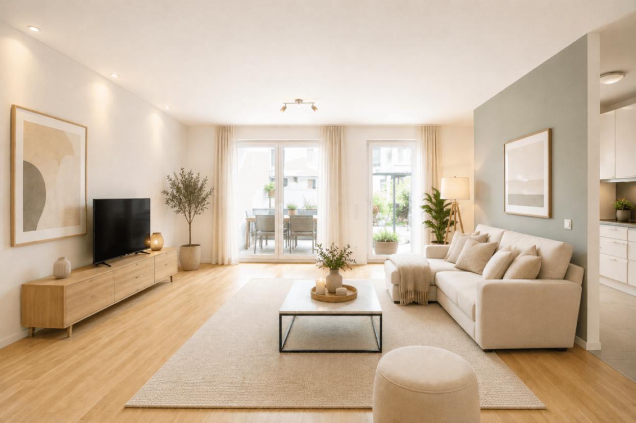 Wohnzimmer (KI basiert)