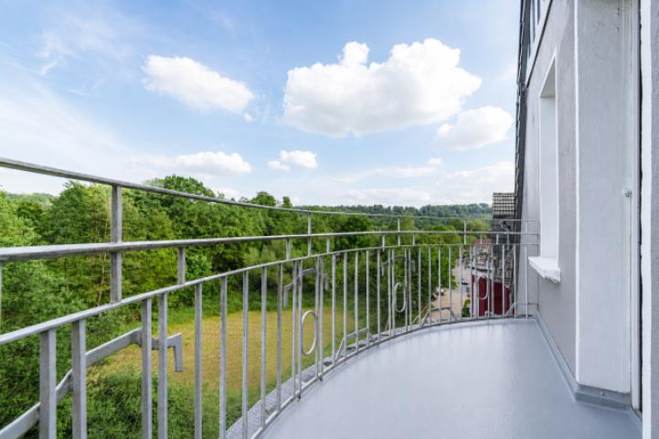 Aussicht vom Balkon Wohnung DG
