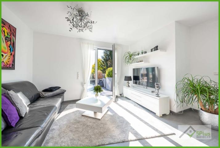 5Plus Immo Penthouse Langerwehe Wohn- Esszimmer
