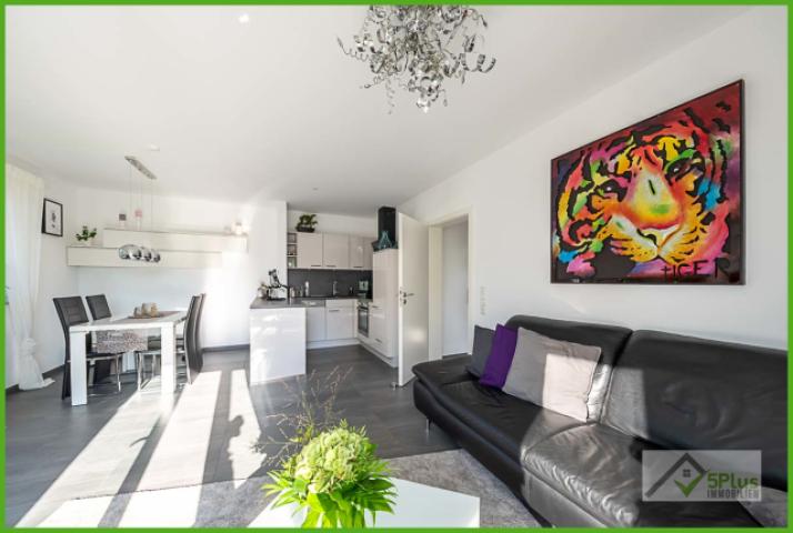 5Plus Immo Penthouse Langerwehe Wohn- Esszimmer