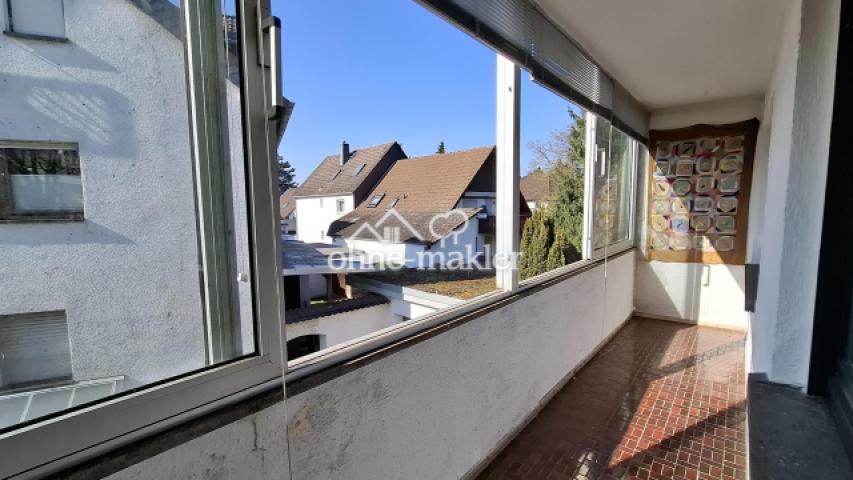 verglaster Balkon