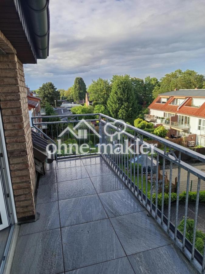 Teil des großen Balkons