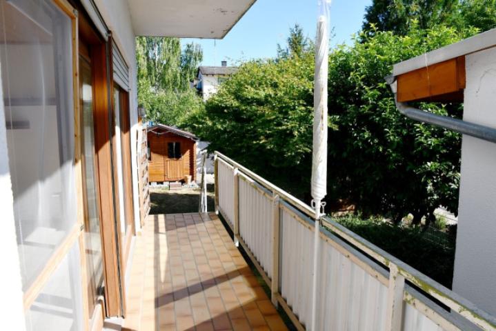 Balkon mit Gartenzugang