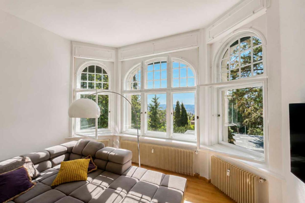 Elbtalblick aus Panoramafenster