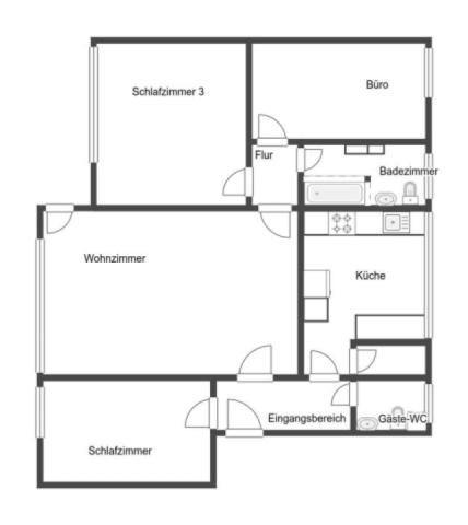 Grundriss Skizze