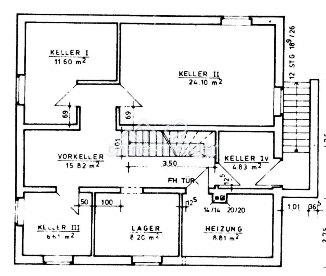 Grundriss Keller