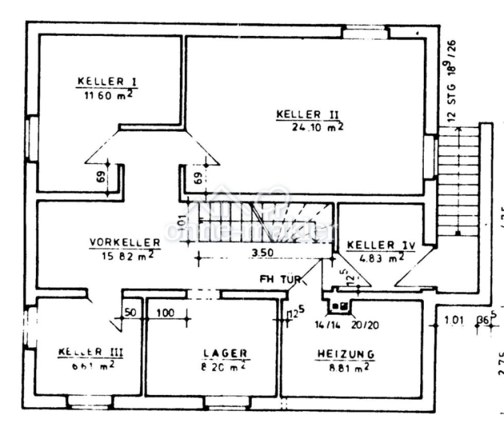 Grundriss Keller